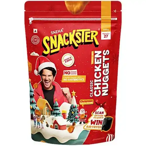 Sneha Snackster Classic Chicken Nuggets 500 g